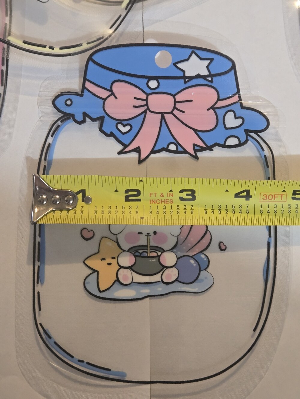 10 Cute Snack Zip Lock Bags - Pink, Yellow, Blue - Picture 9 of 9